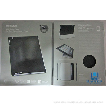 Black 100% Brand New Ipad / Ipad2 Smart Protectine Cases With Pu Leather + Flannelette